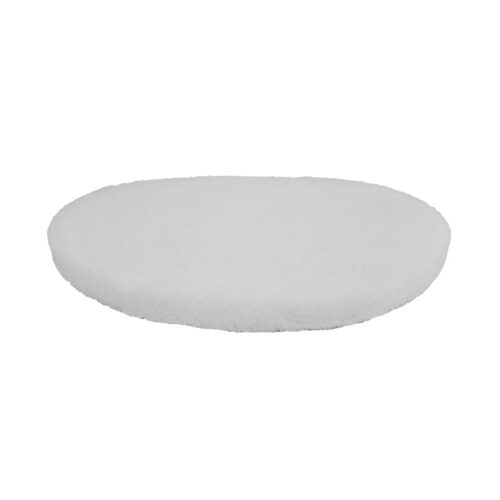 White Super Polish Floor Pads - 15" Dia. Pad / White - Image 4