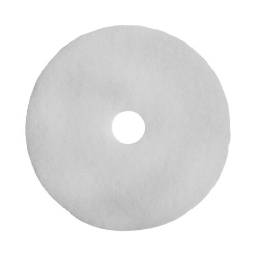 White Super Polish Floor Pads - 15" Dia. Pad / White - Image 3