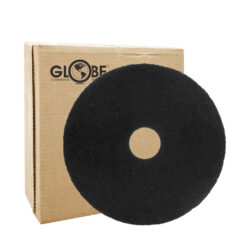 Black Stripping Floor Pads - 15" Dia. Pad / Black