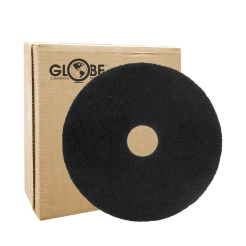 Black Stripping Floor Pads - 16" Dia. Pad / Black