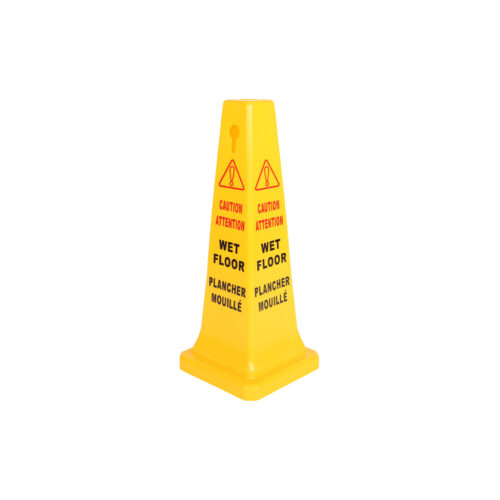 Safety Cone English-French - Large/ 36"H / Yellow