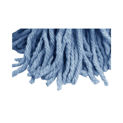 Syn-Pro® Synthetic Narrow Band Wet Blue Cut End Mop - 32 Oz / Blue - Image 3