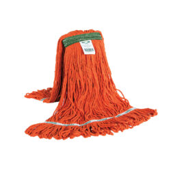 Syn-Pro® Synthetic Narrow Band Wet Orange Looped End Mop - 32 Oz / Orange
