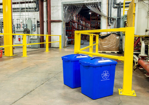 Curbside Recycling Bin - 22 Gallon / Blue - Image 4