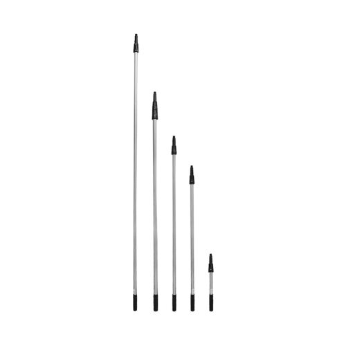 Extension Pole - 12Ft / 3 Piece / Silver/ Black