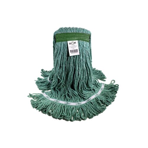 Syn-Pro® Synthetic Narrow Band Wet Green Looped End Mop - 32 Oz / Green