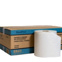 SanPro® White Hand Roll Towels 800'